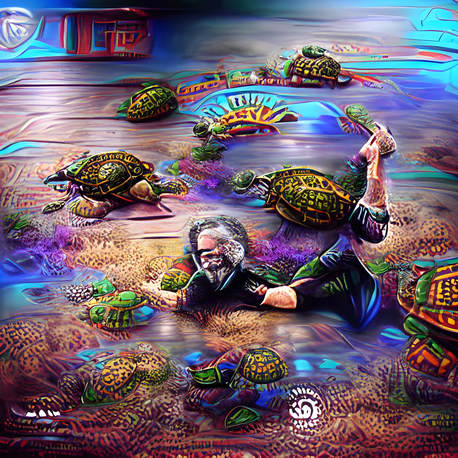 Hunters AI Generated Art #53 NFT on Algorand