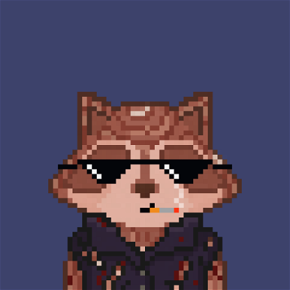 Pixel Raccoon #2499