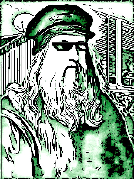 Pixel ART 005 Leonardo Da Vinci NFT on Algorand