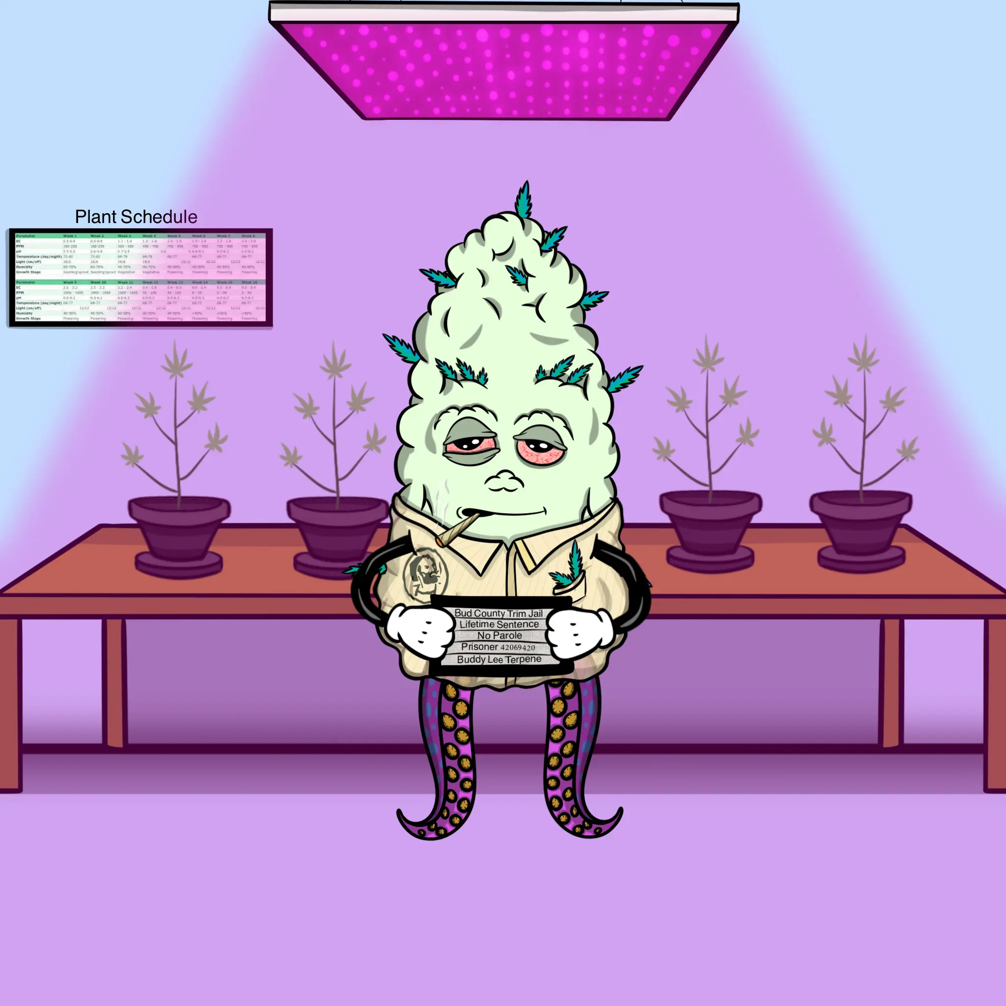 Blazing Budz #496 NFT on Algorand