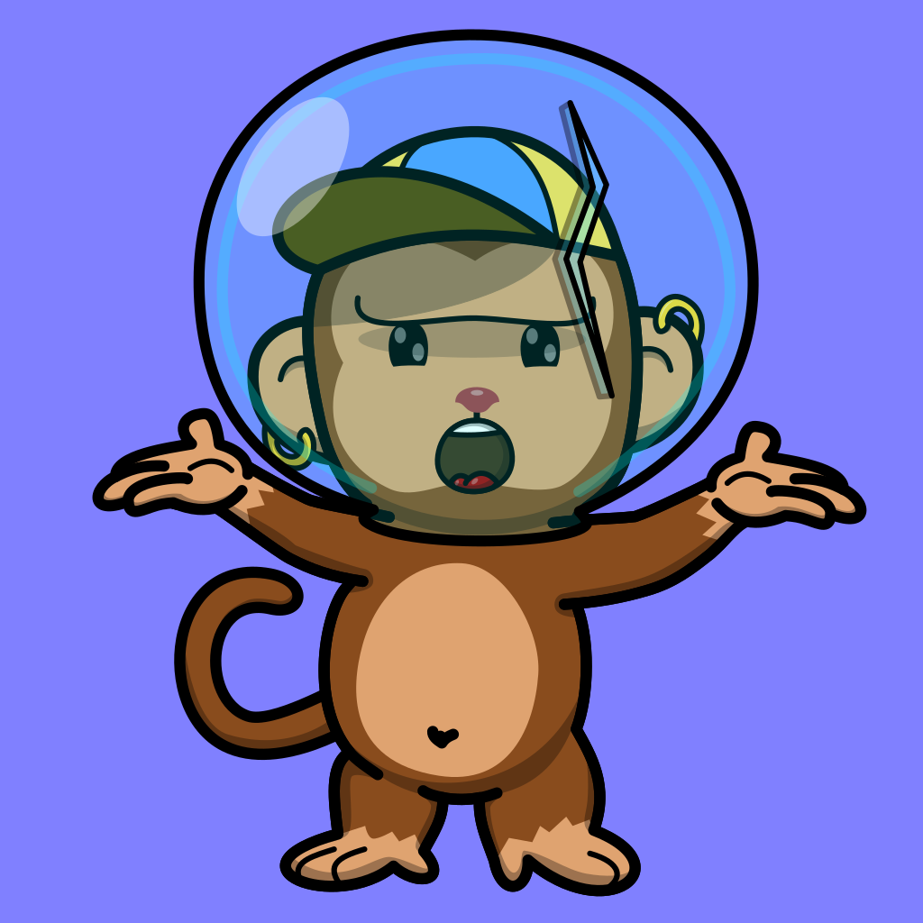 Space Monkey #66 NFT on Algorand