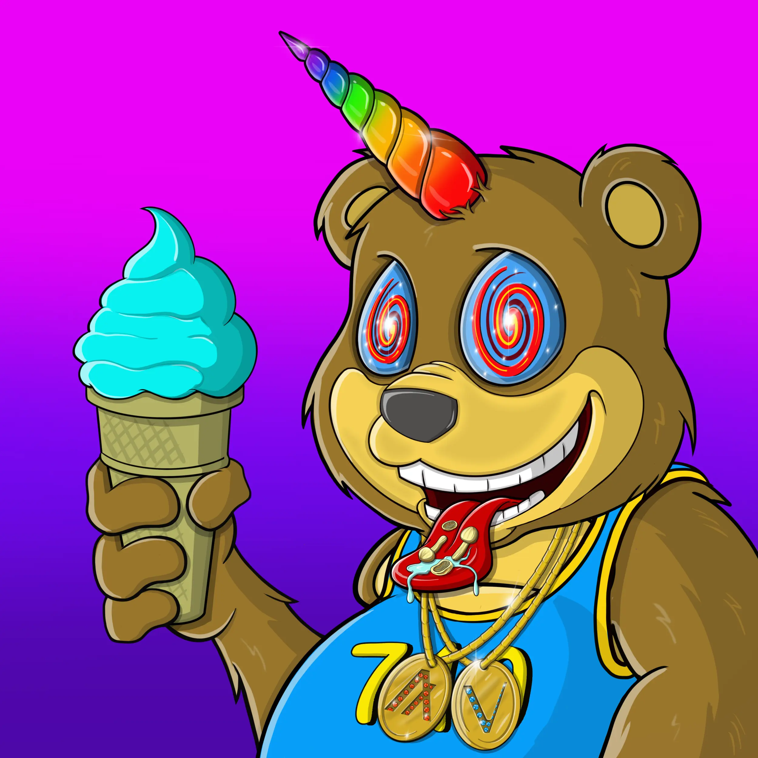 Burnin Bears #466 NFT on Algorand