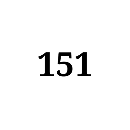 Number 151
