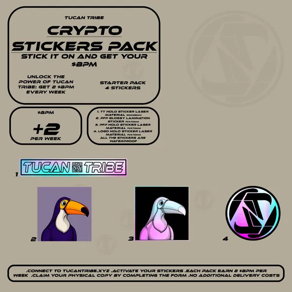 An image of Tucan Tribe Crypto Stickers  #87