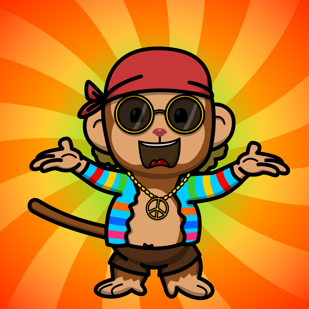 Hippie Space Monkey #310 NFT on Algorand