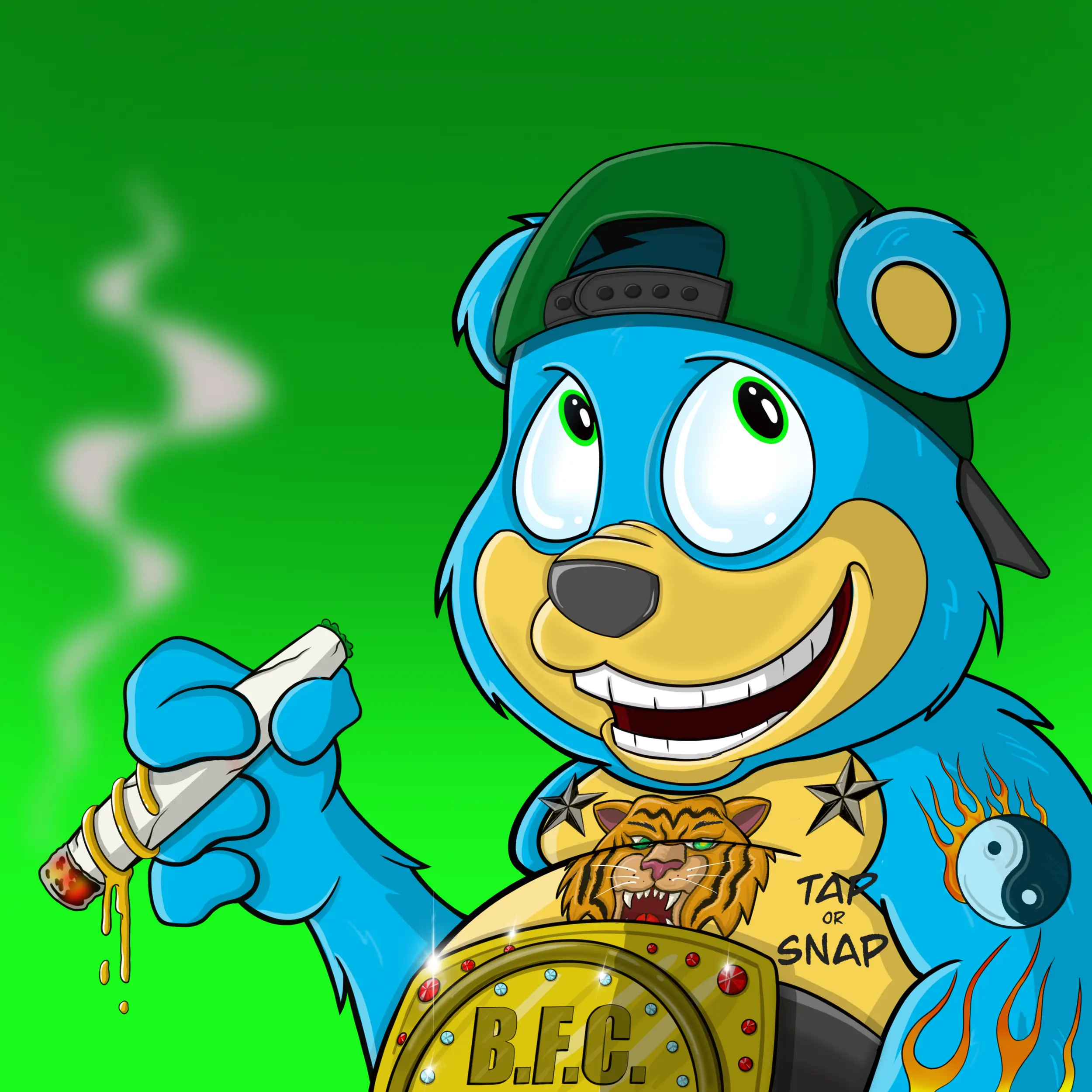 Burnin Bears #1485 NFT on Algorand