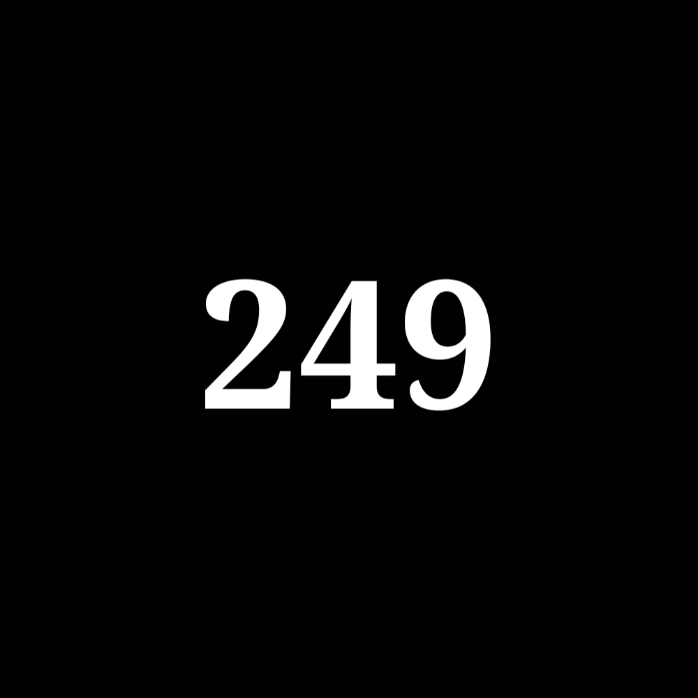 Number 249 NFT on Algorand