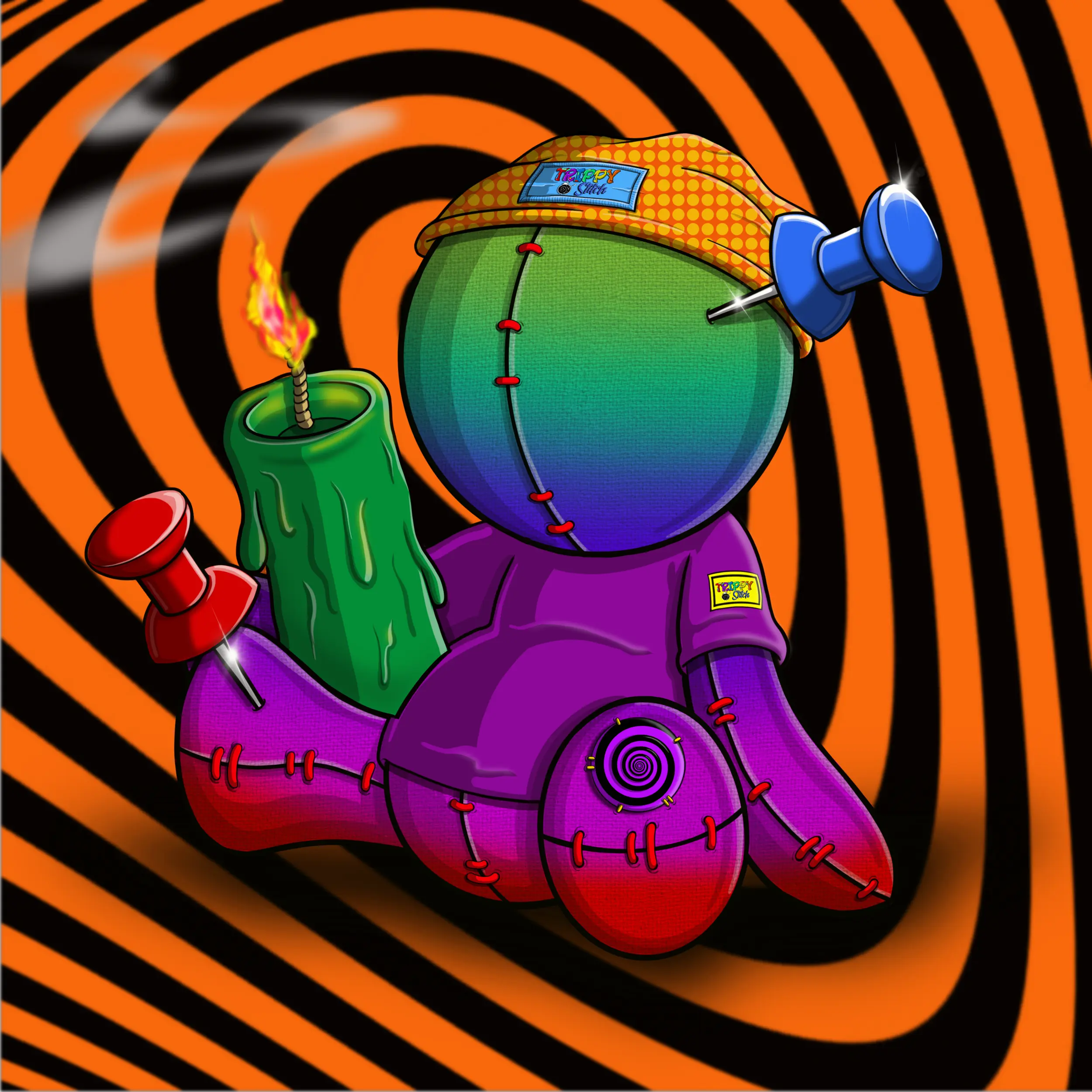 Trippy Stitch #1347 NFT on Algorand
