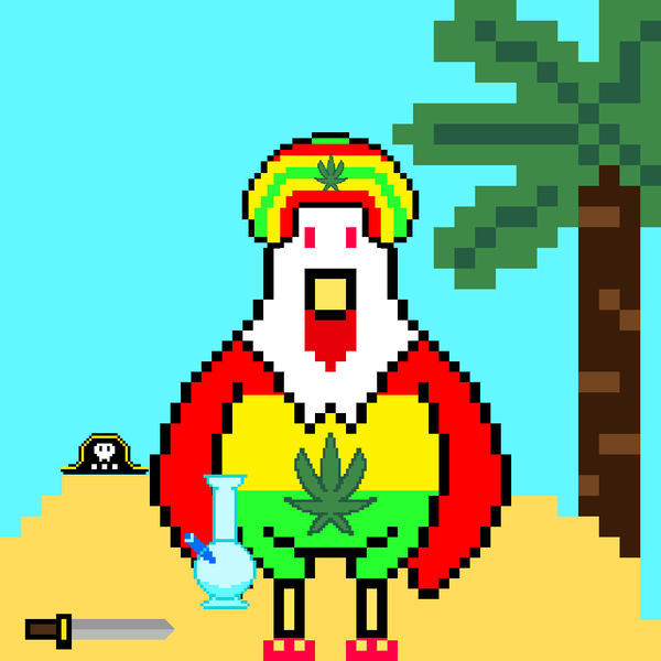 An image of Pixel Chicken #205