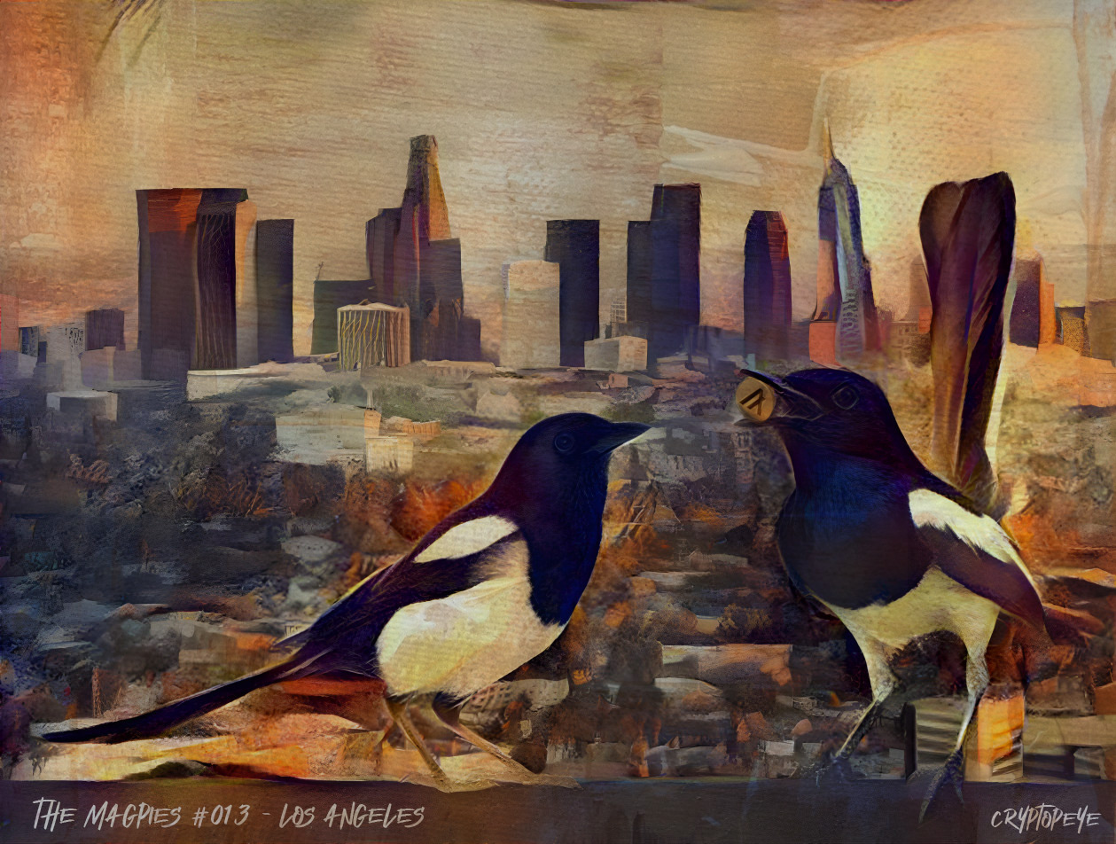 The Magpies #013 - Los Angeles NFT on Algorand