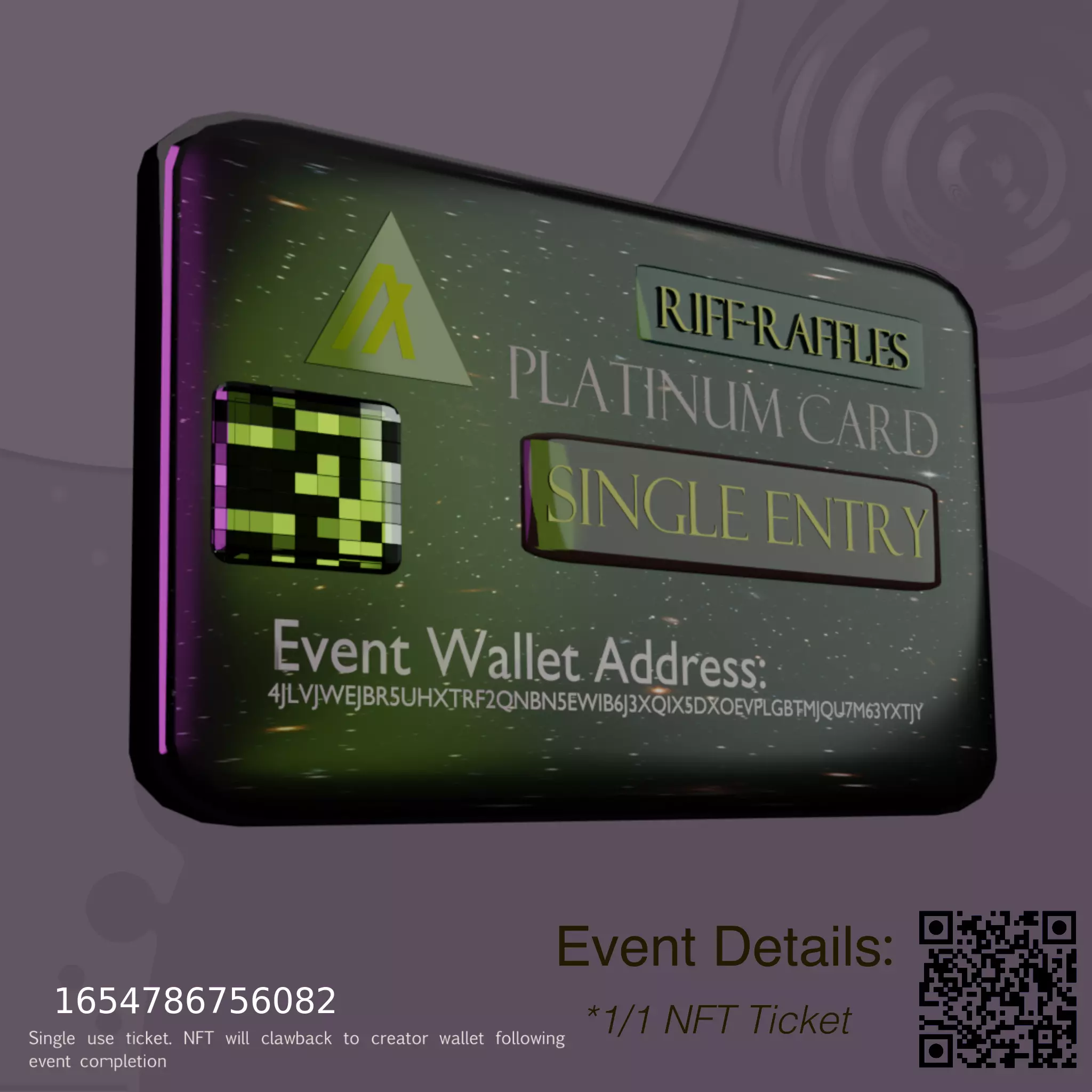 Riff-Raffles-Platinum #180 NFT on Algorand