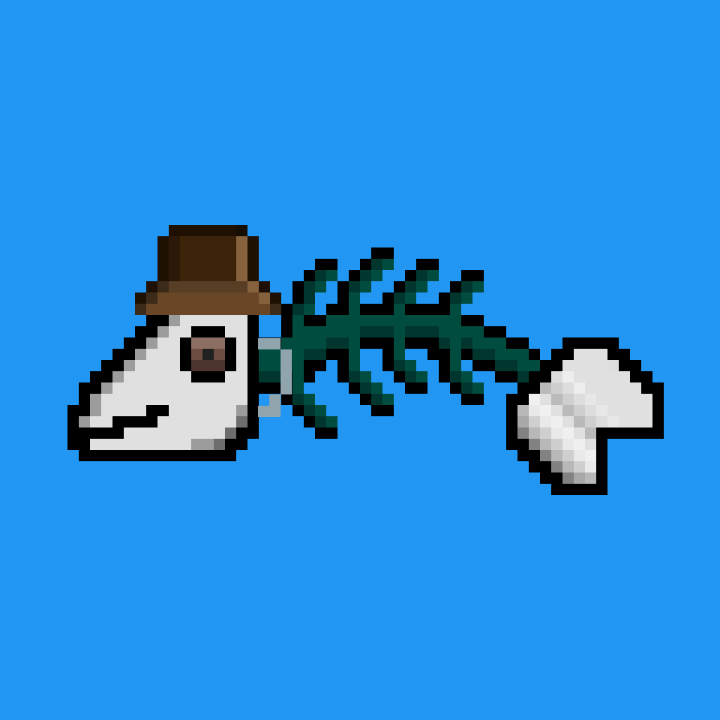 8-Bit BoneFish #554 NFT on Algorand