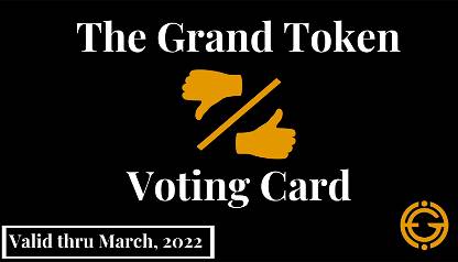 The Grand Token Voting Card