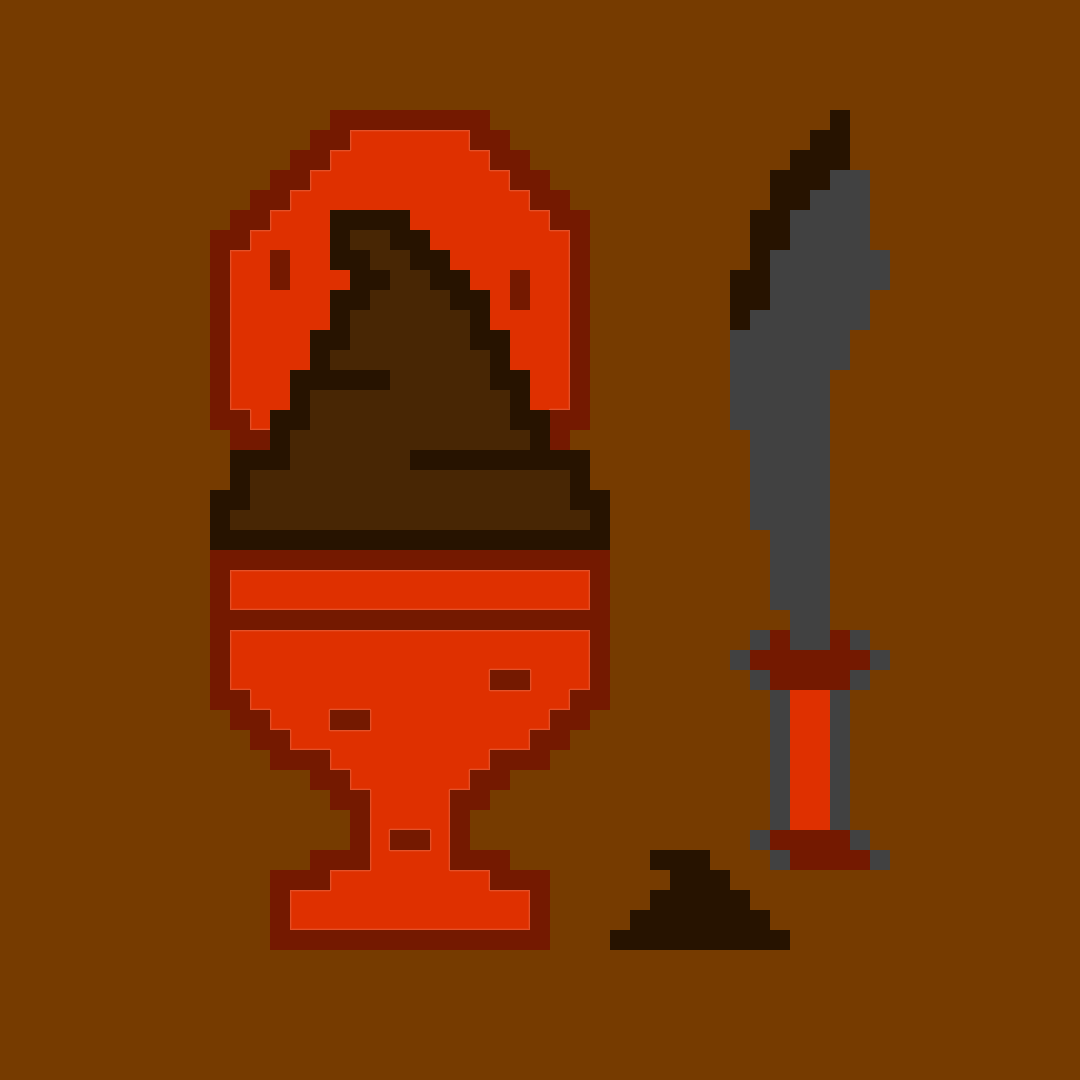 Poop Knife #16 Shit Scimitar NFT on Algorand