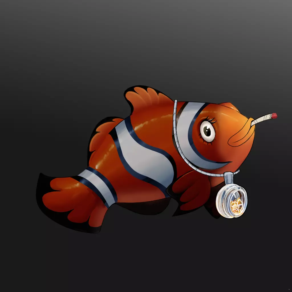 Clown Fish #323 NFT on Algorand