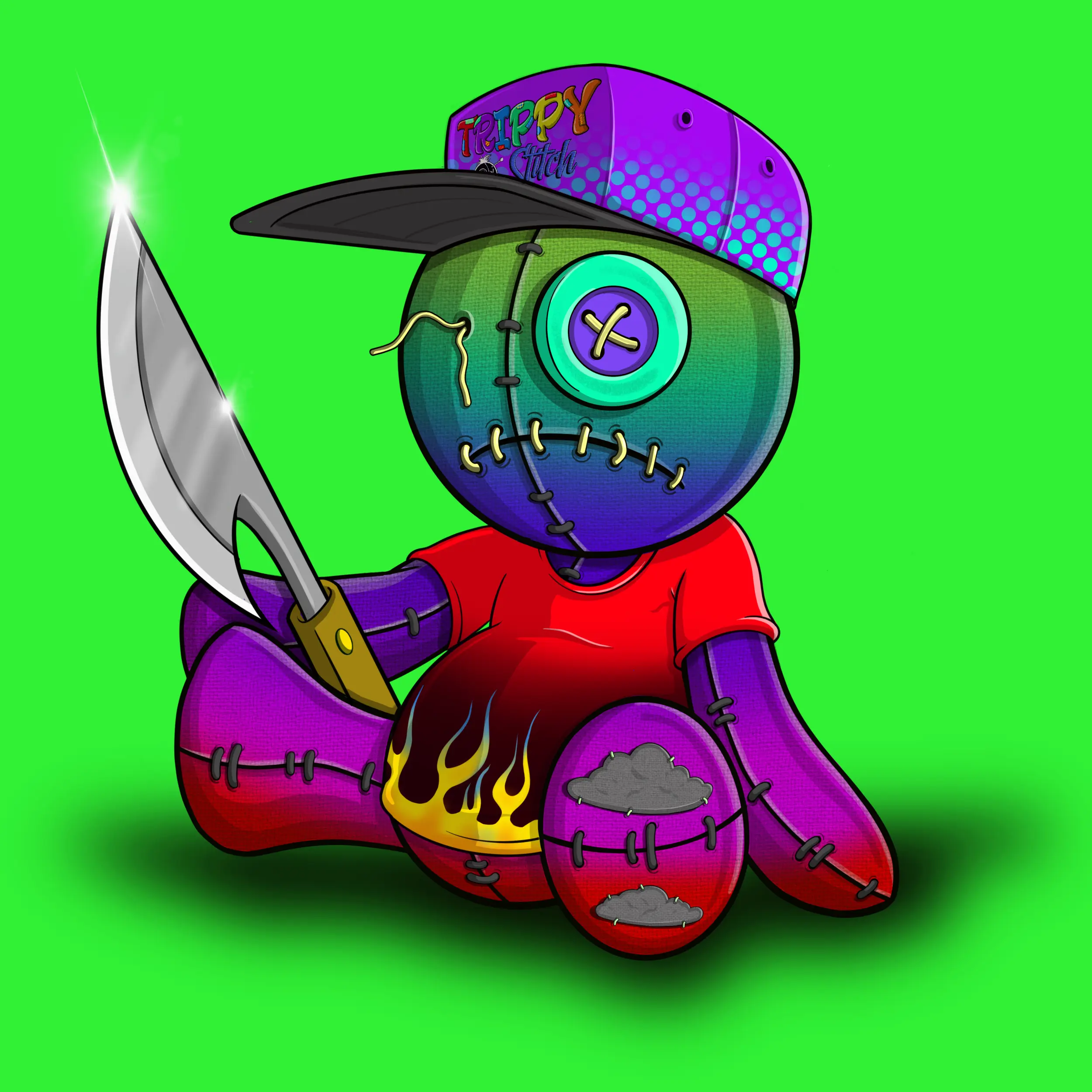 Trippy Stitch #54 NFT on Algorand