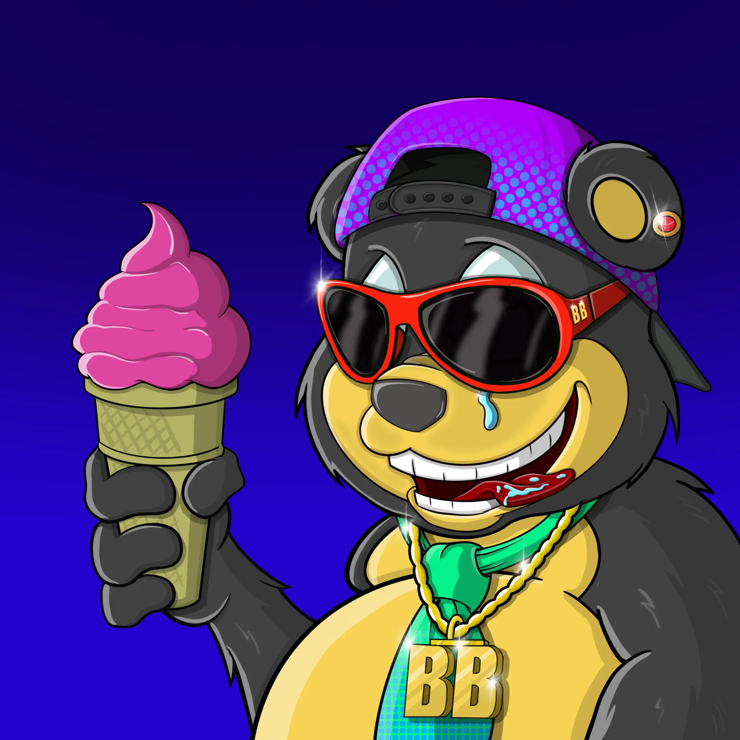 Burnin Bears #845 NFT on Algorand