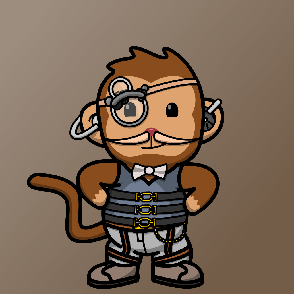 Steampunk Space Monkey #213 NFT on Algorand