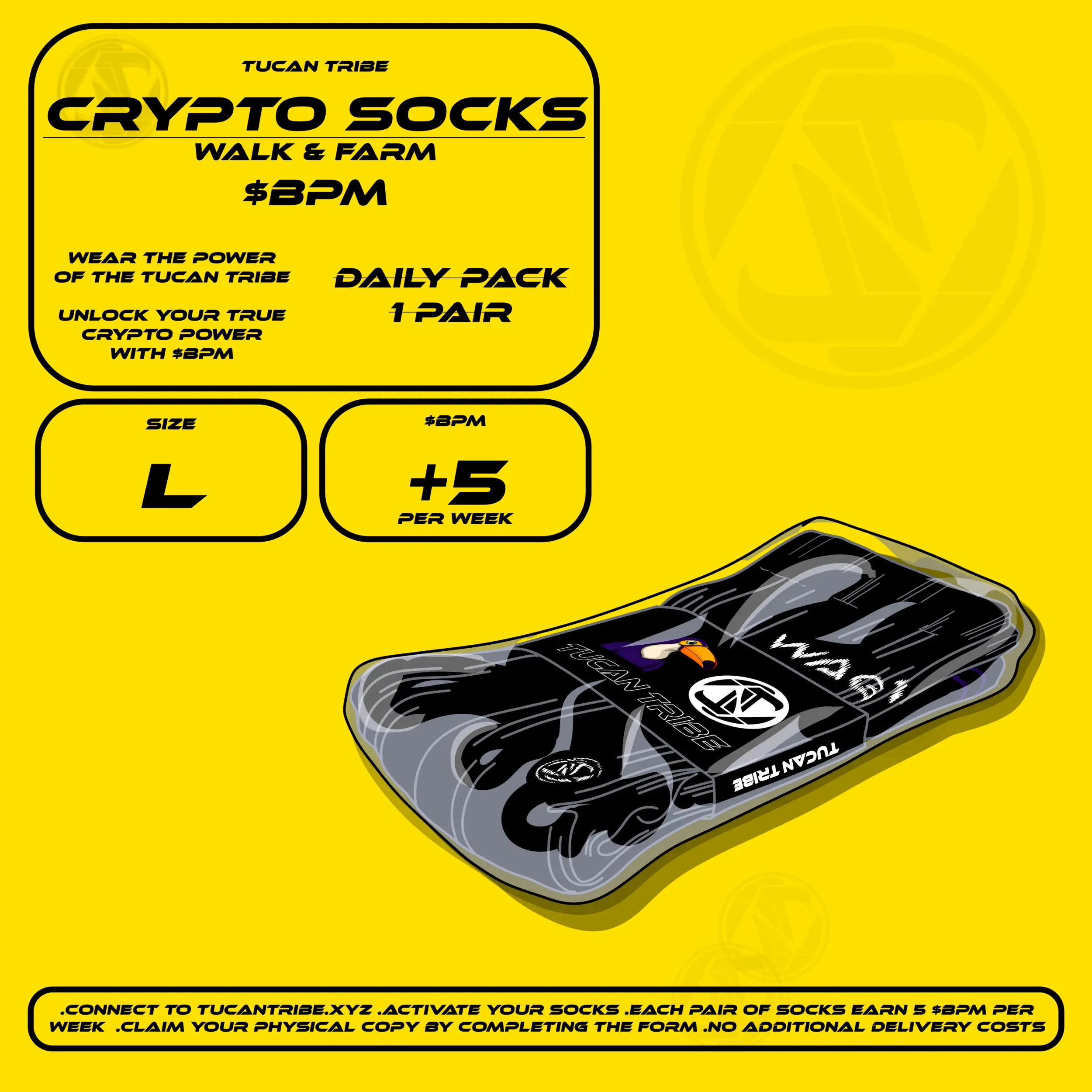 Tucan Tribe Crypto Socks #129 NFT on Algorand