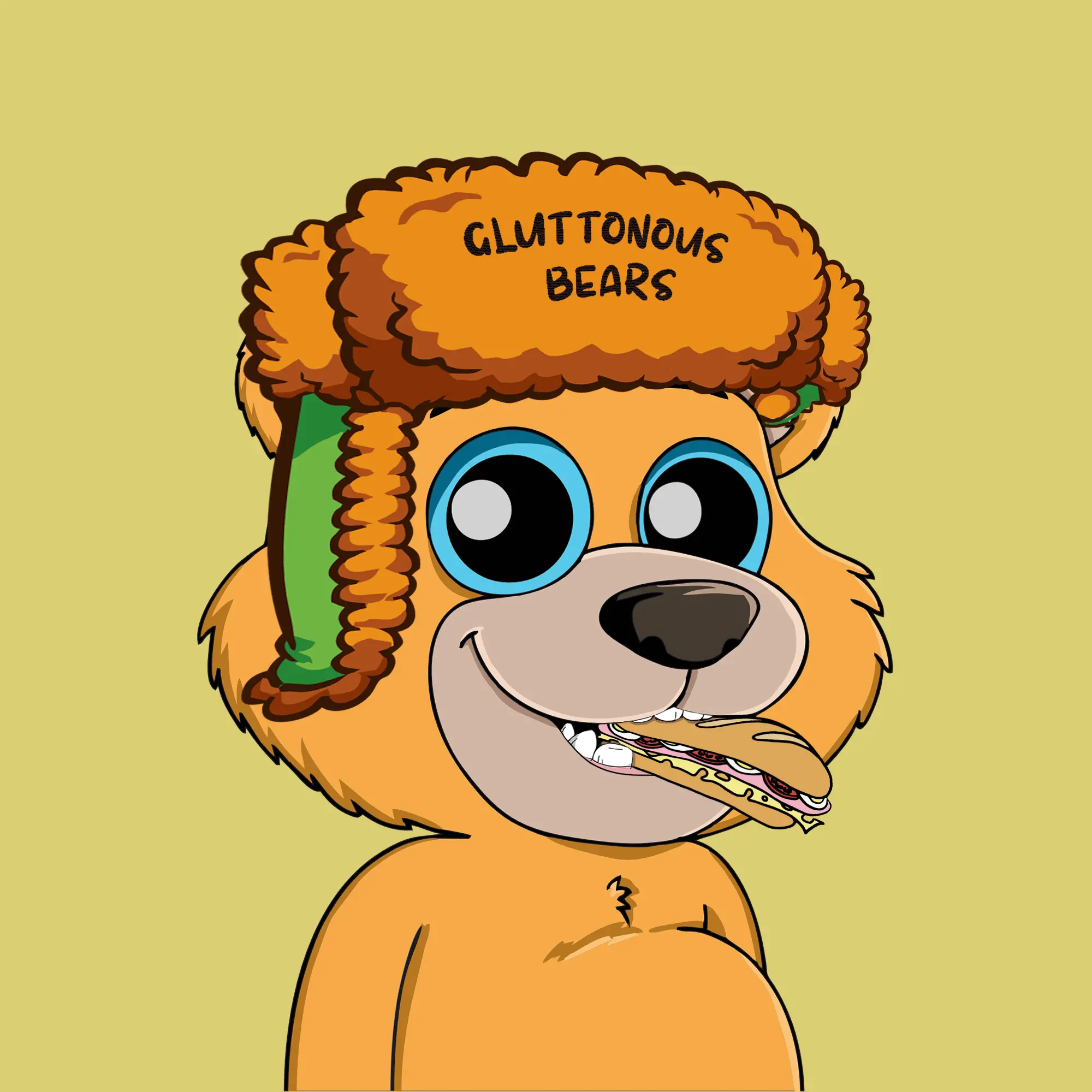 Gluttonous Bears #126 NFT on Algorand