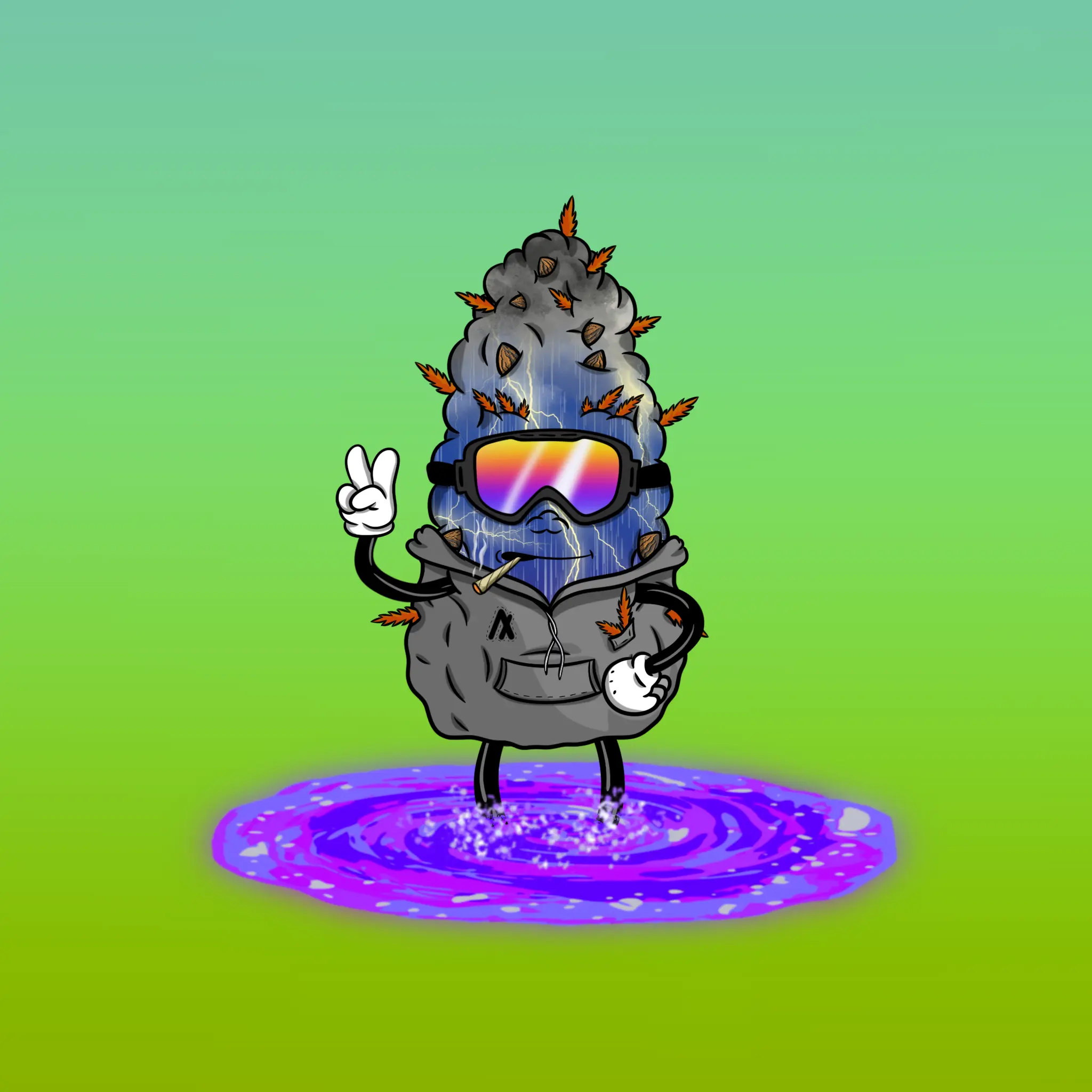 Blazing Budz #417 NFT on Algorand