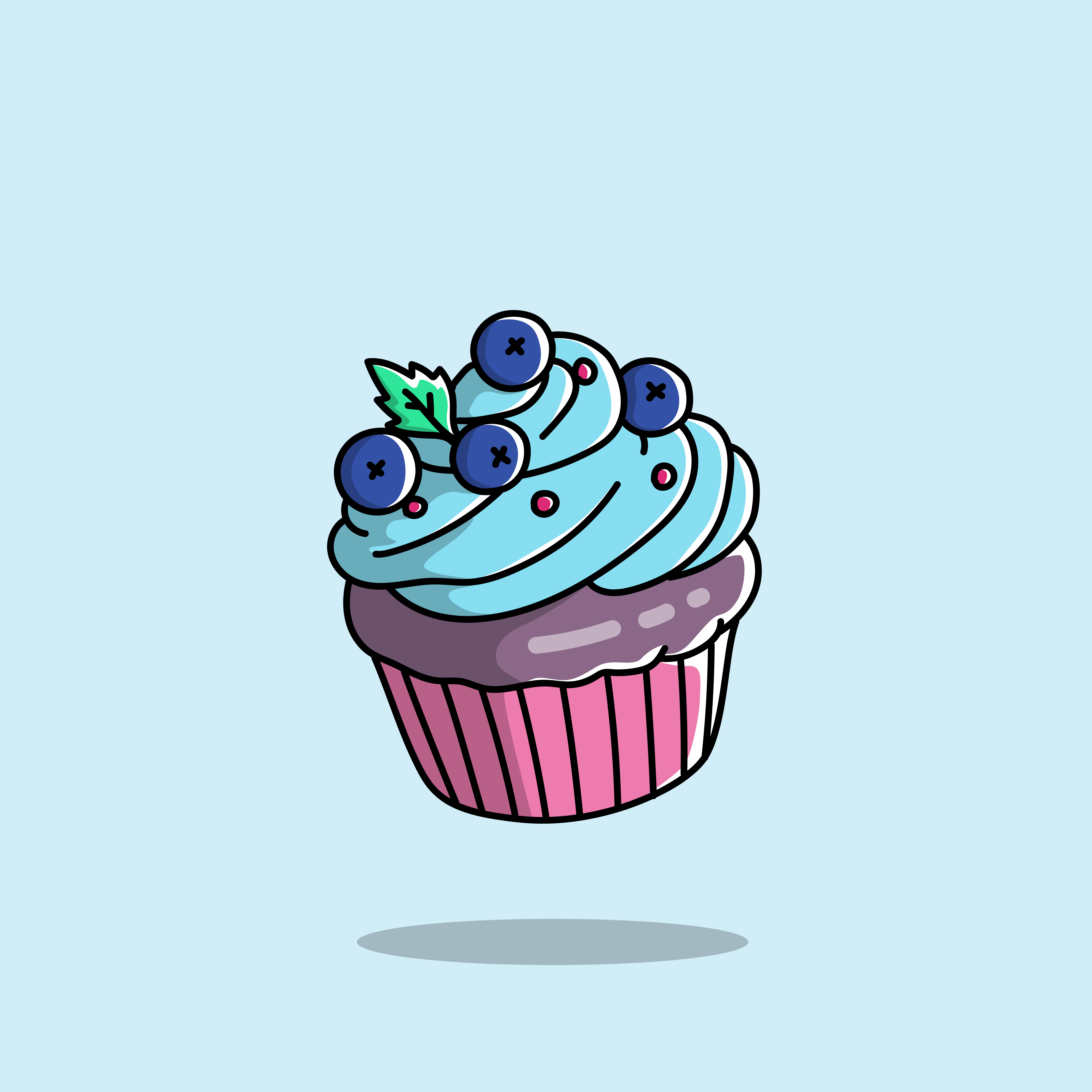 Blueberry Cupcake icon