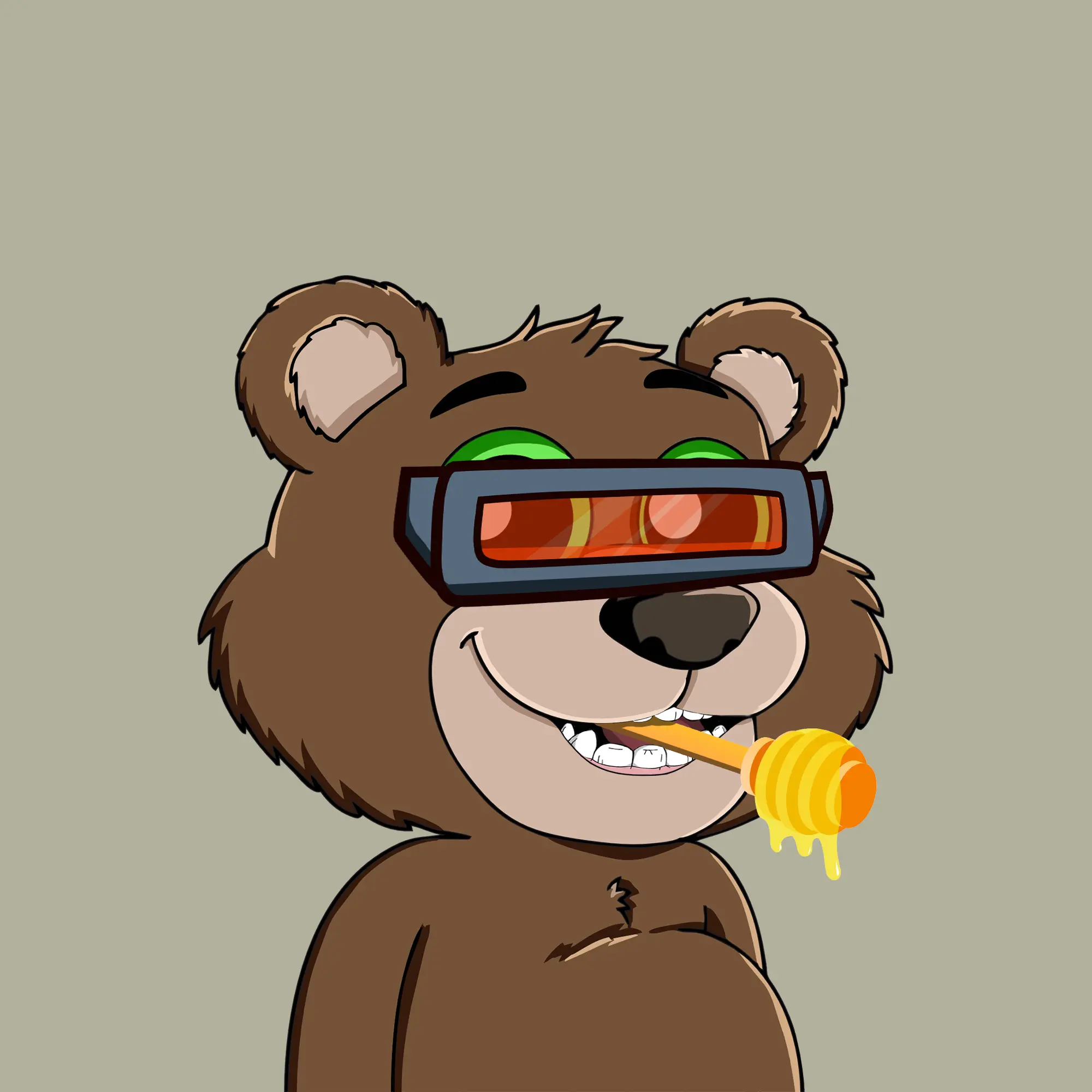 Gluttonous Bears #105 NFT on Algorand