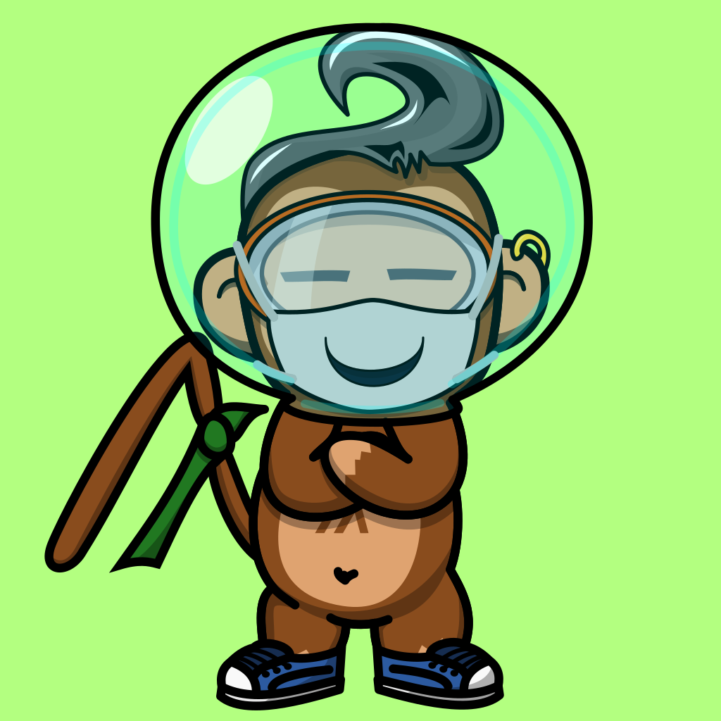 Covid Space Monkey #149 NFT on Algorand
