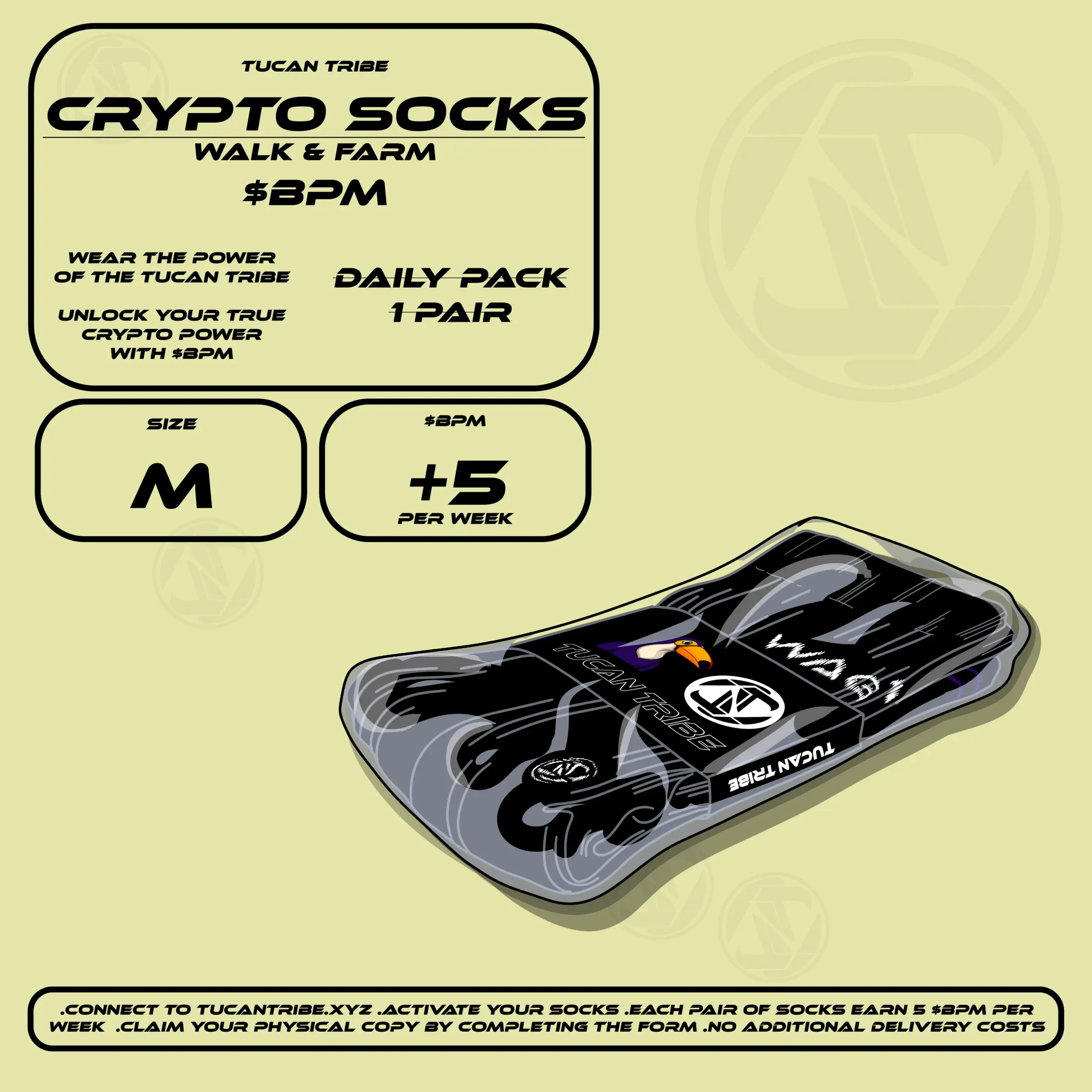 Tucan Tribe Crypto Socks #5 NFT on Algorand