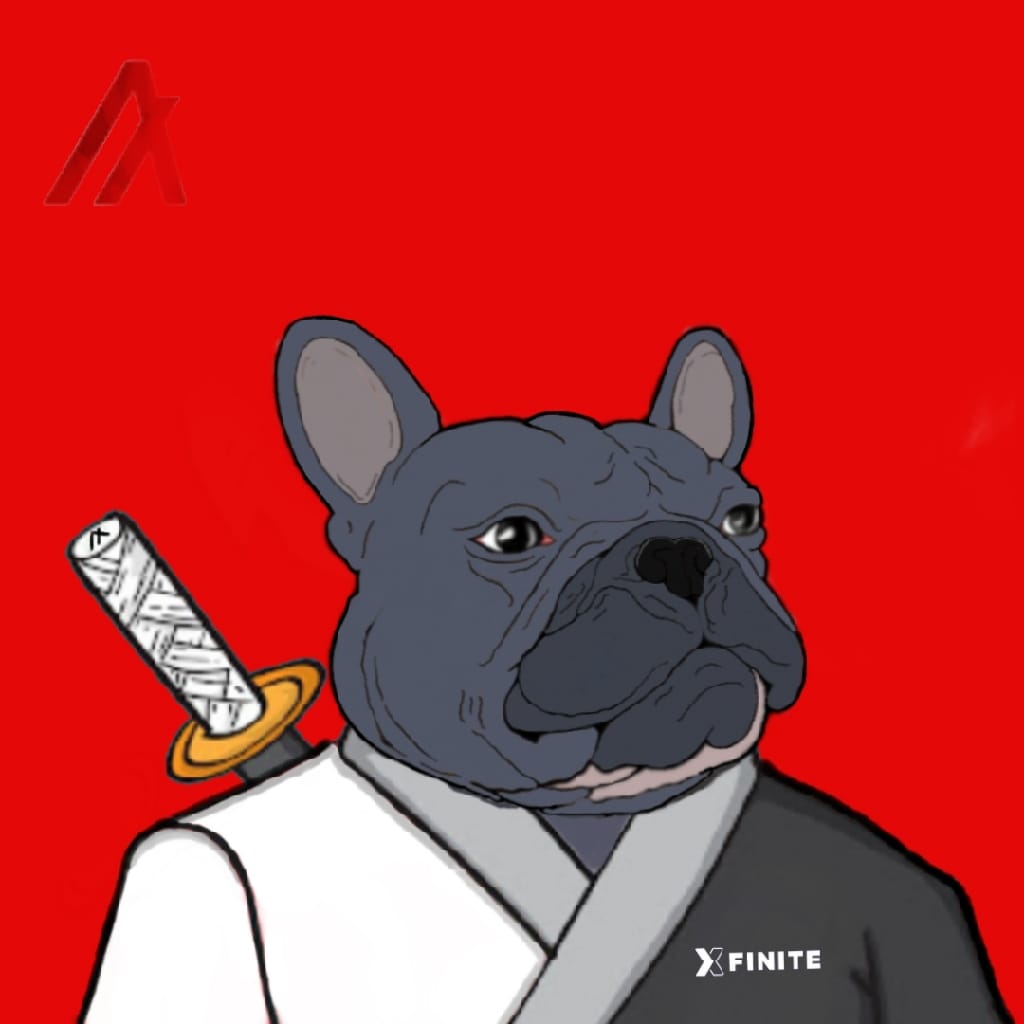 Algo Frenchies #17 Ninja Baxter NFT on Algorand