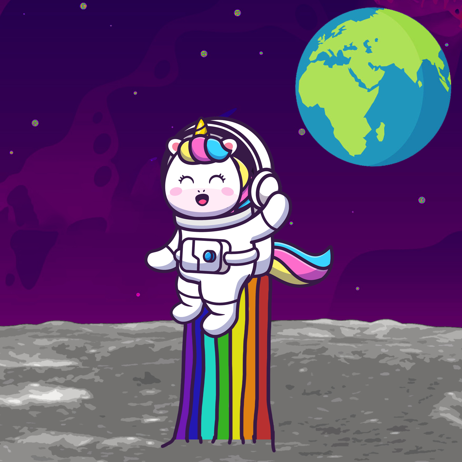 Traveling to the Moon #02 NFT on Algorand