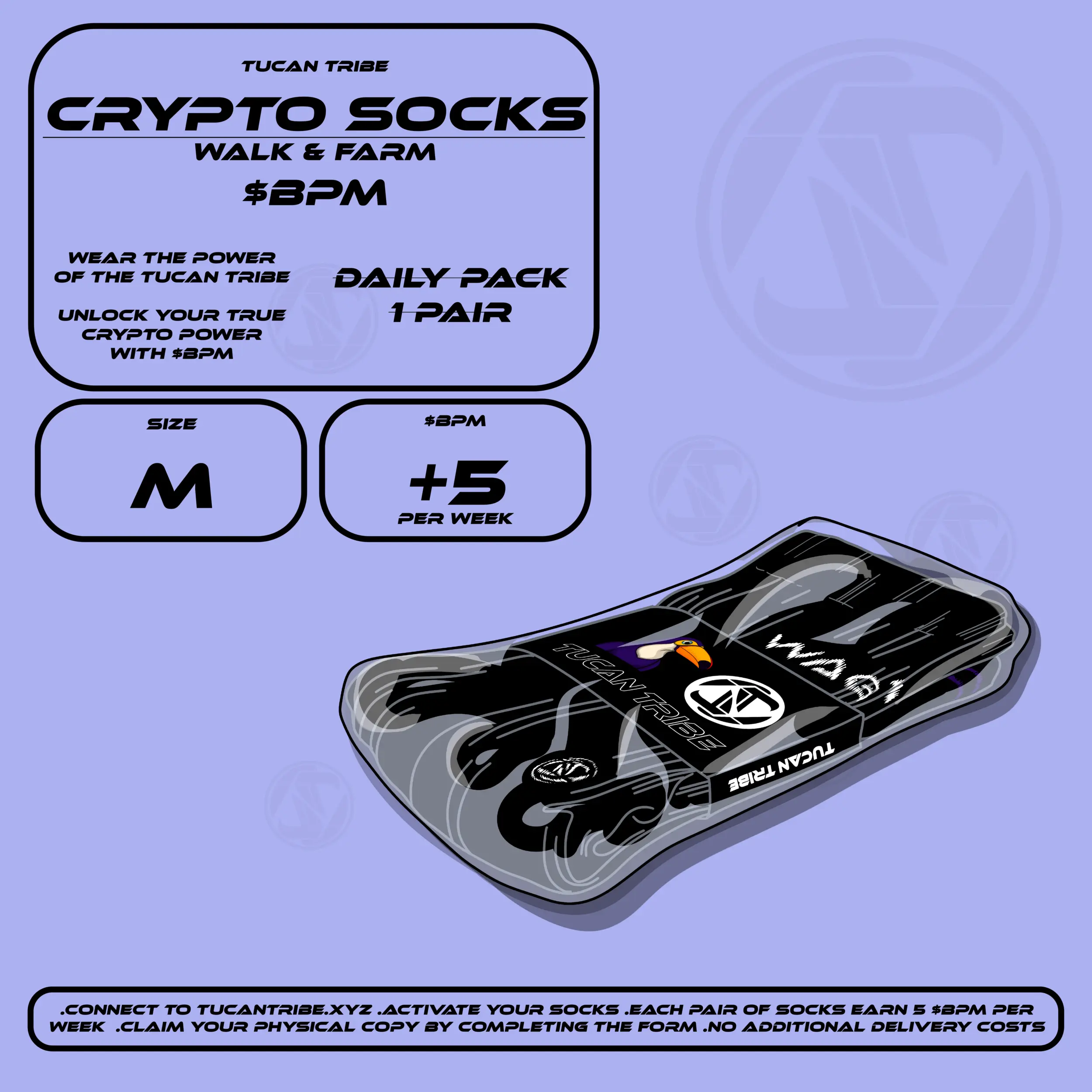 Tucan Tribe Crypto Socks #53 NFT on Algorand