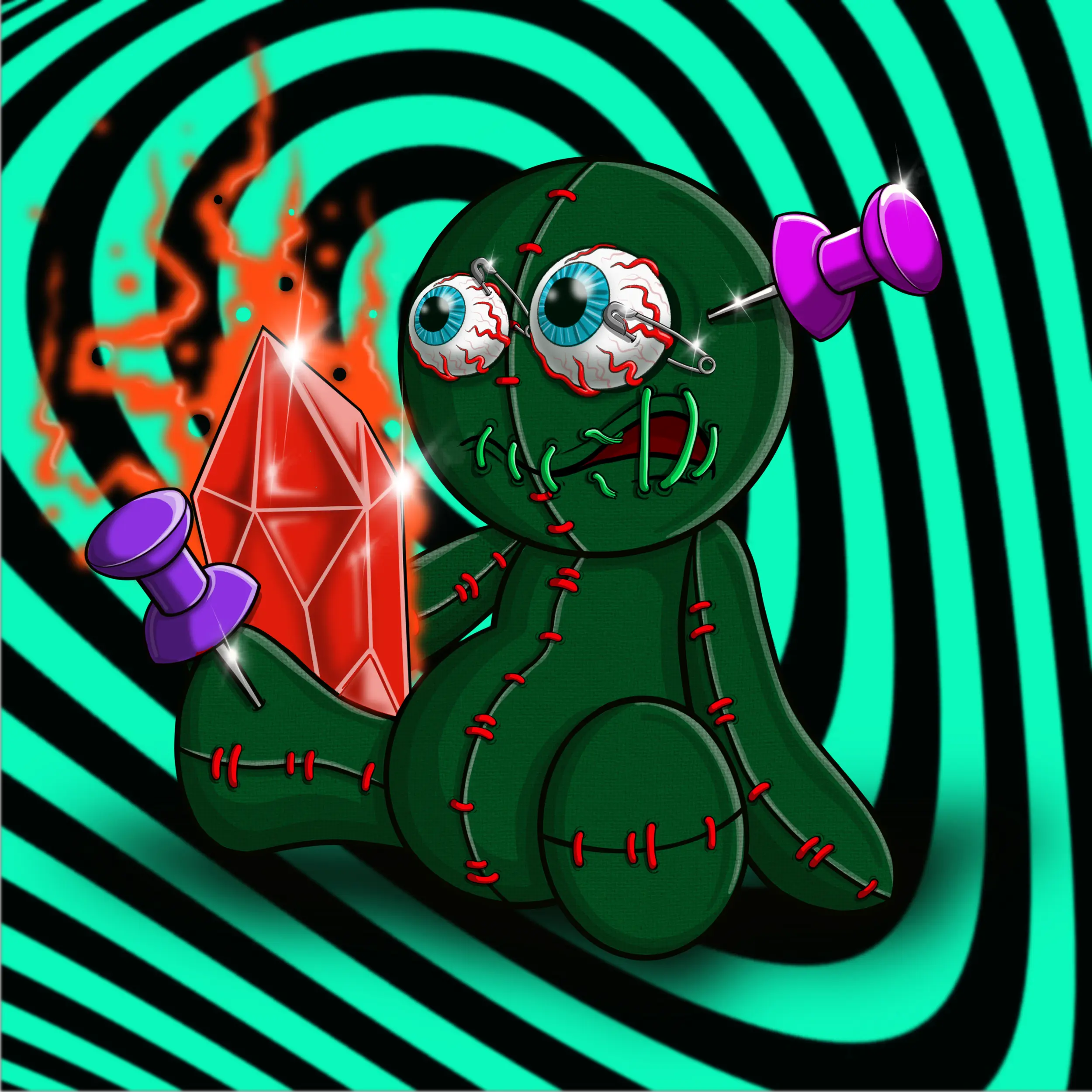 Trippy Stitch #1070 NFT on Algorand