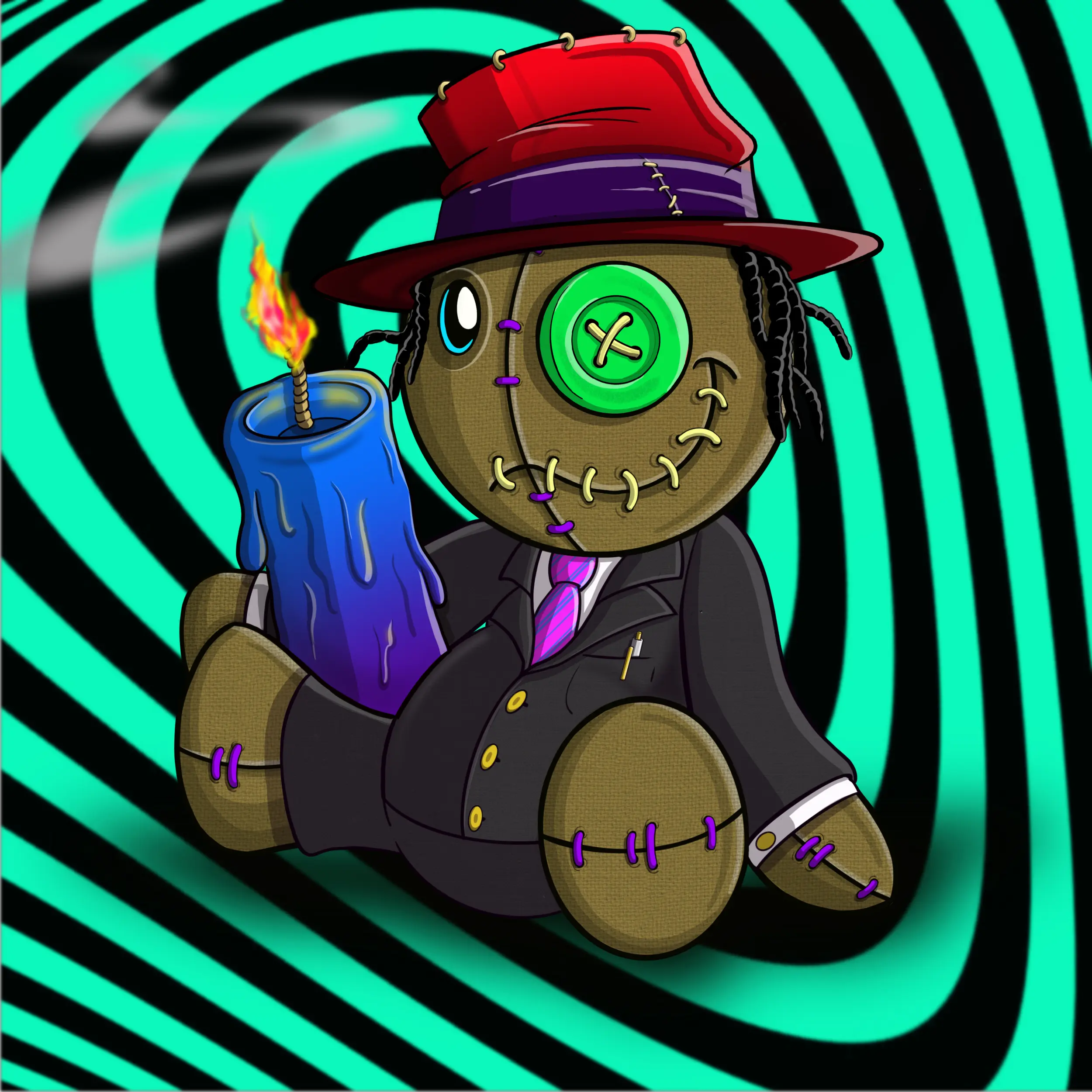 Trippy Stitch #1398 NFT on Algorand