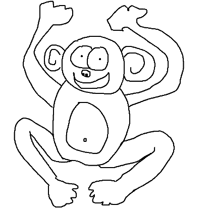Creepy Monkey #1