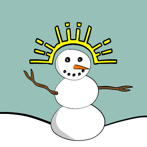 SnowMan trait - Yellow HD NFT on Algorand