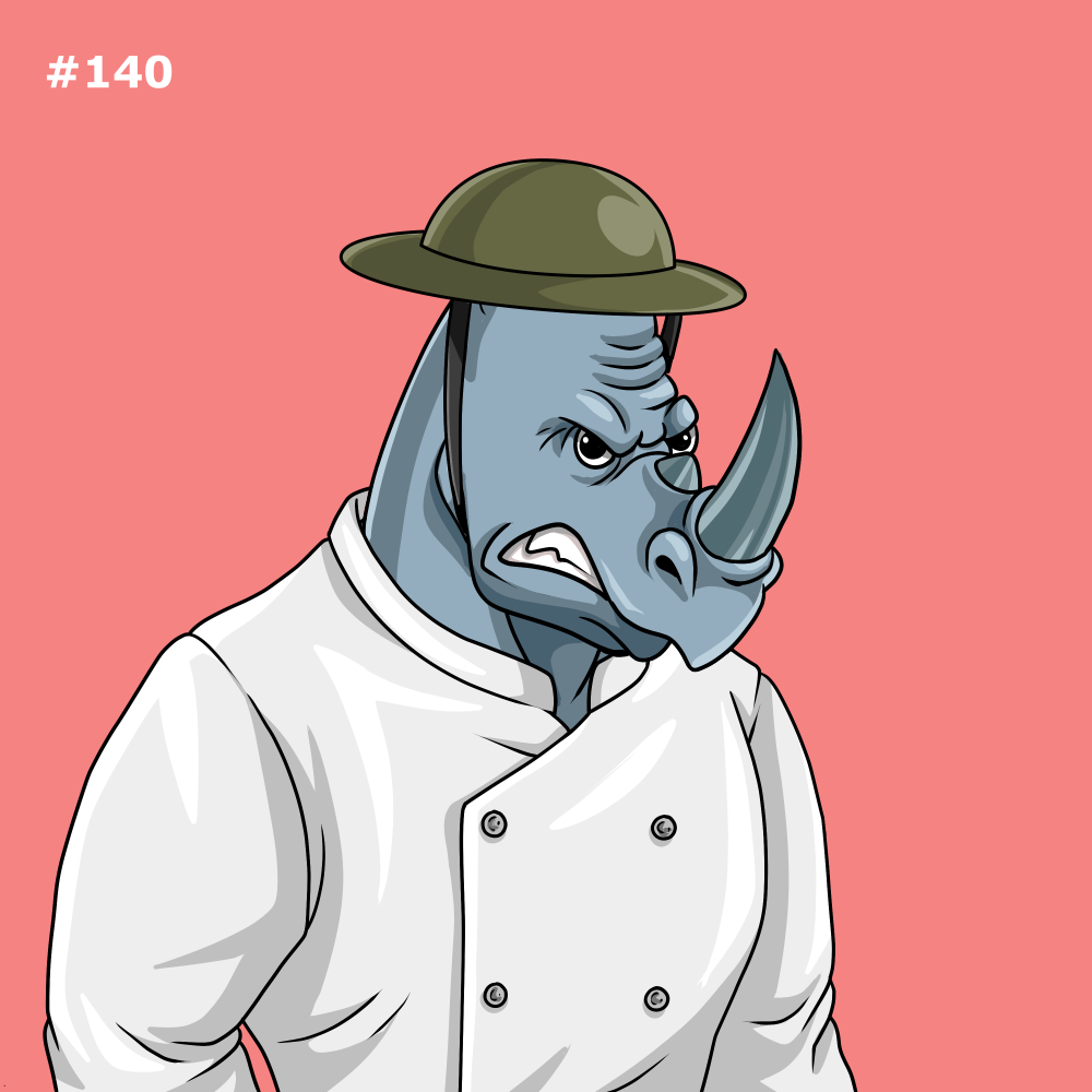 Rowdy Rhino #140 NFT on Algorand