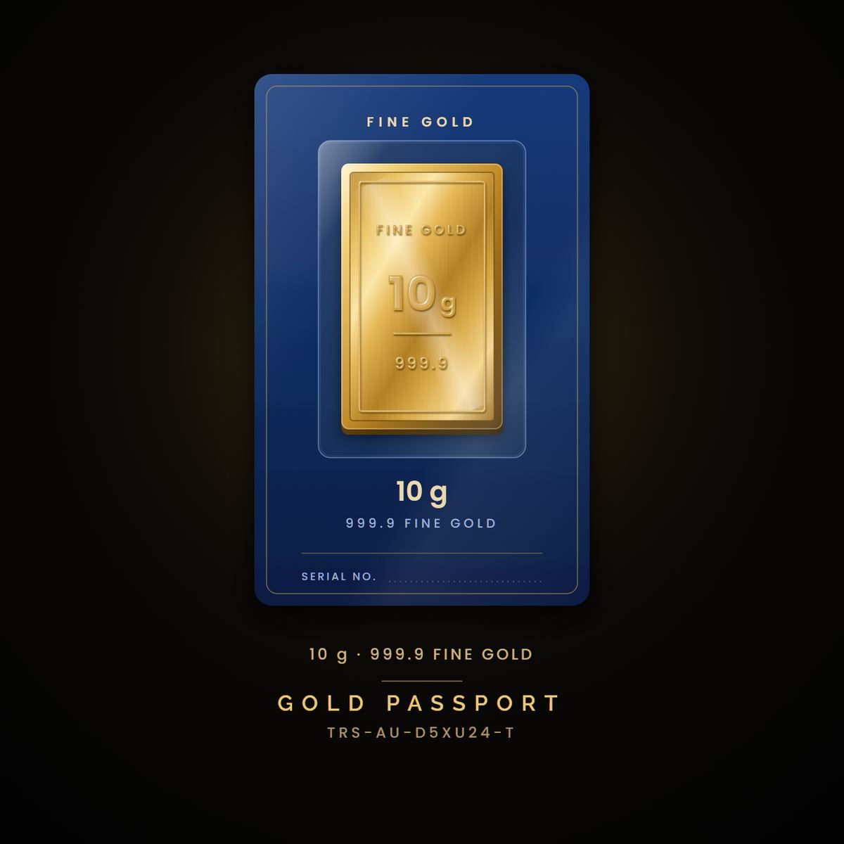 Gold Passport 10 g D5XU24 NFT on Algorand