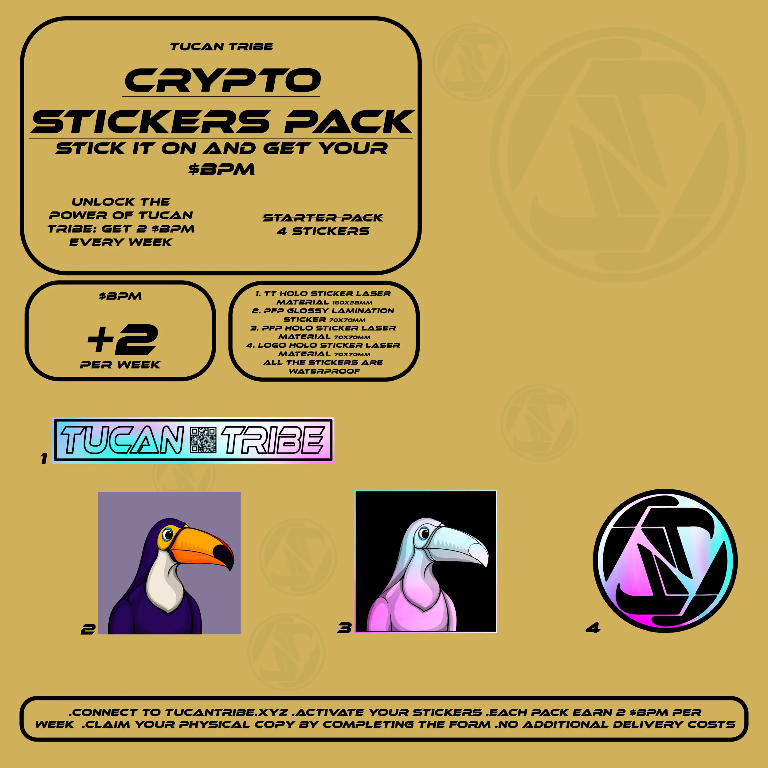 Tucan Tribe Crypto Stickers #251 NFT on Algorand