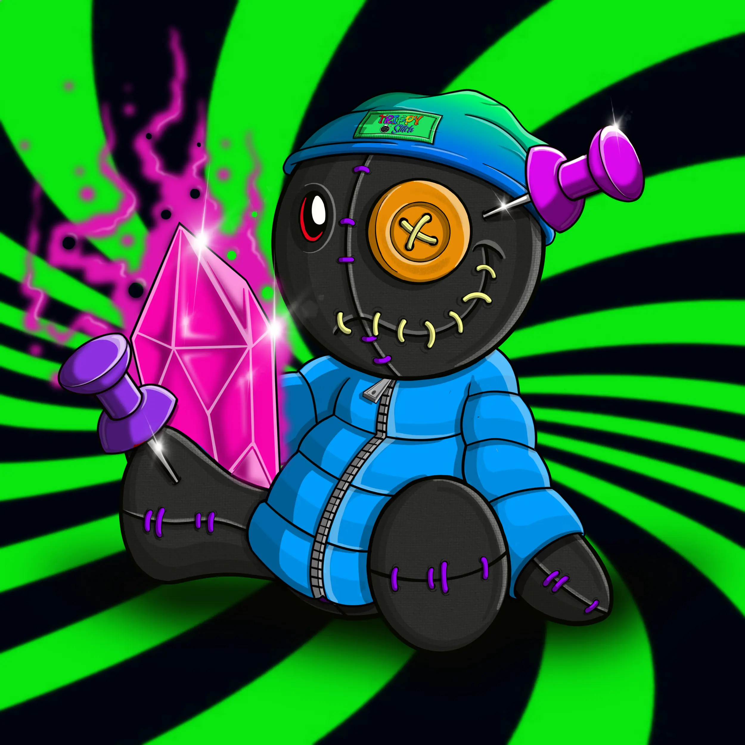 Trippy Stitch #134 NFT on Algorand