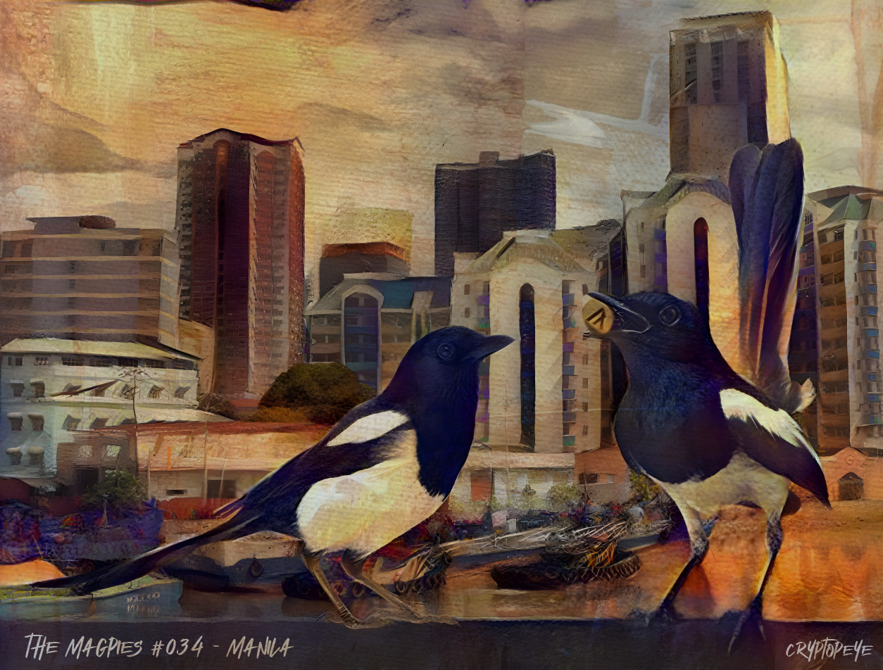 The Magpies #034 - Manila NFT on Algorand