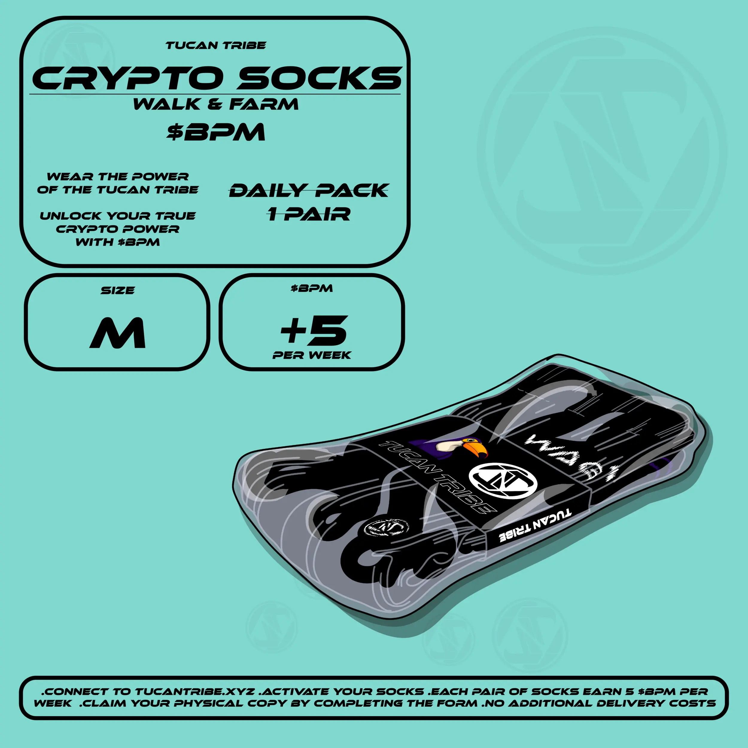 Tucan Tribe Crypto Socks #28 NFT on Algorand