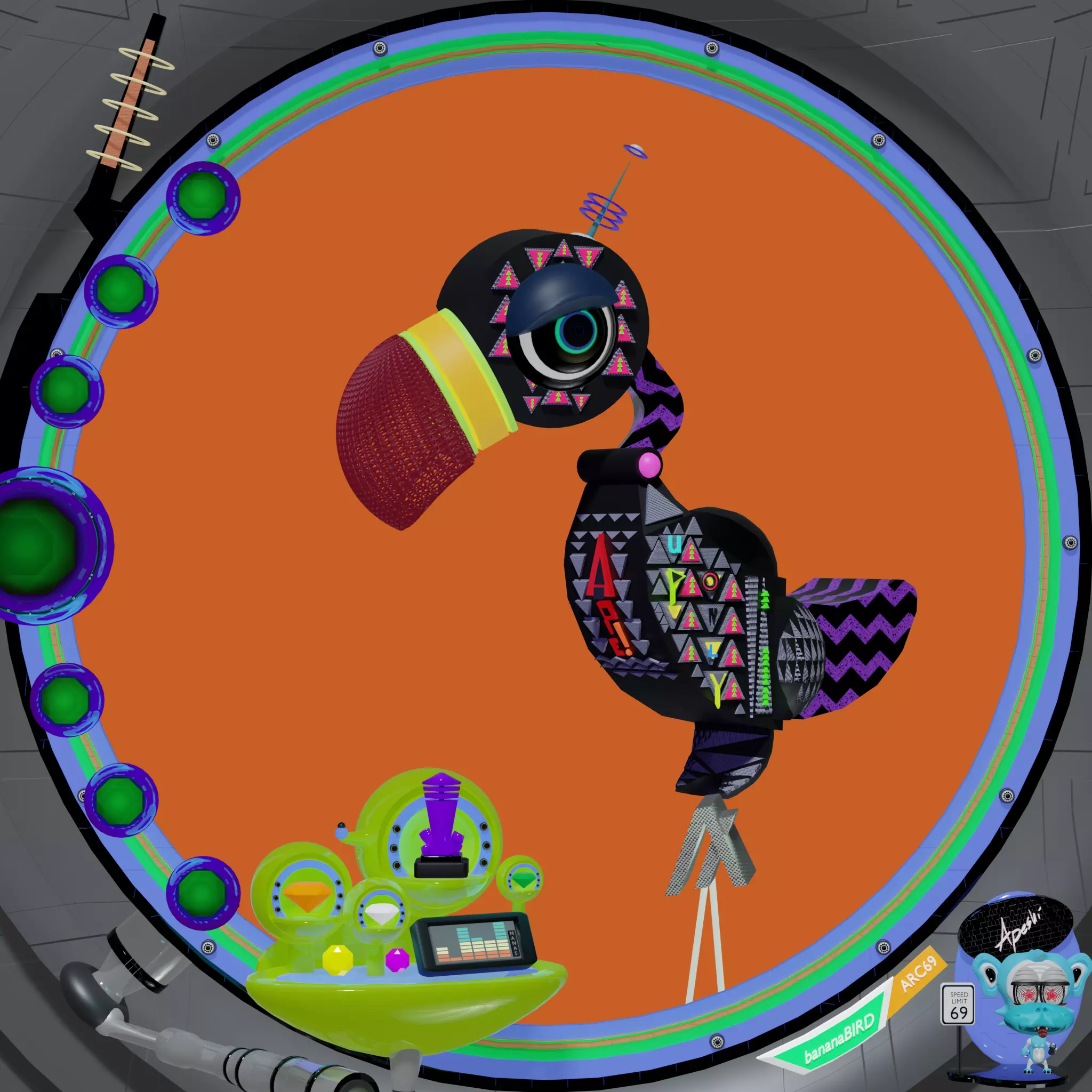 bananaBIRD #202 NFT on Algorand