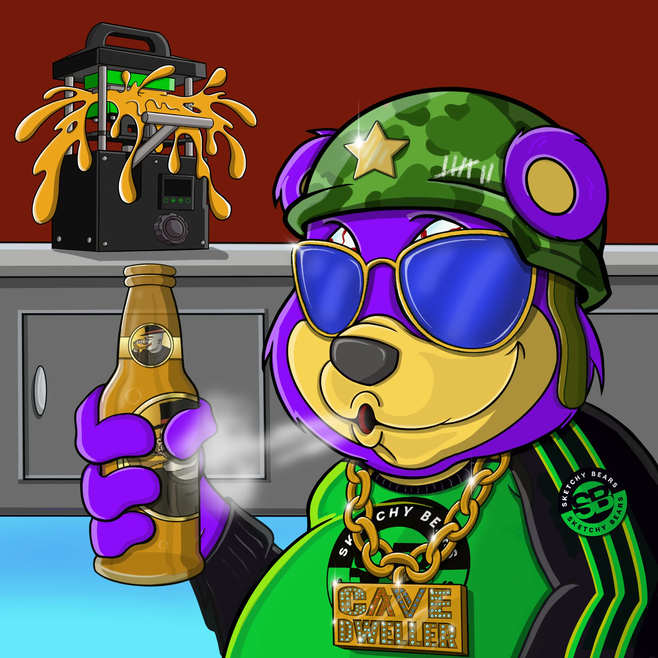 Burnin Bears #327 NFT on Algorand