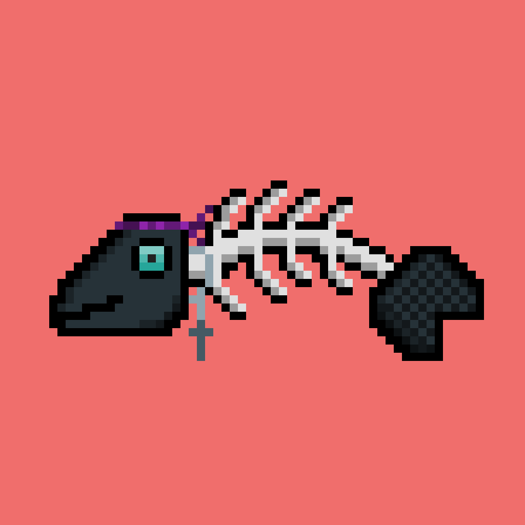 8-Bit BoneFish #356 NFT on Algorand