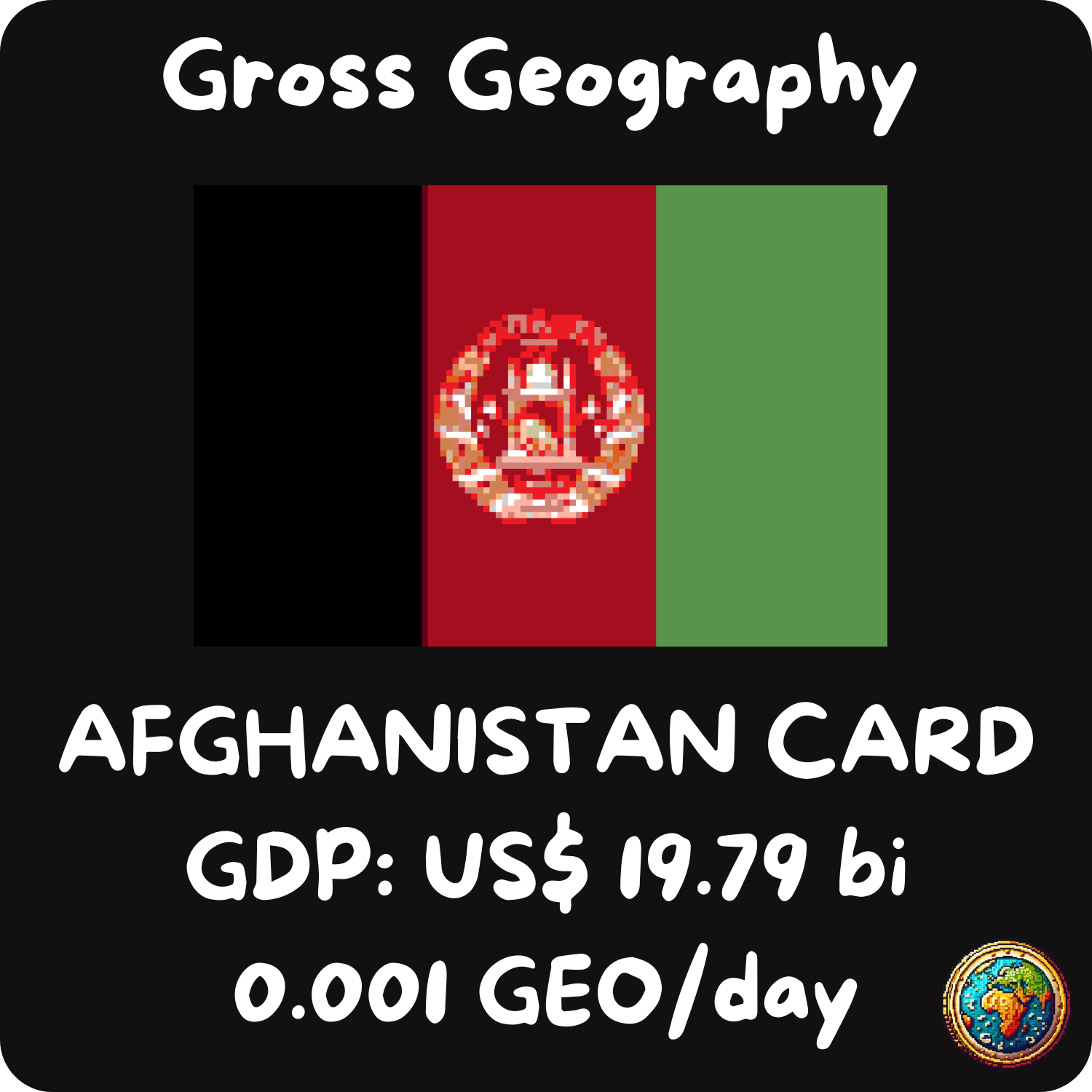 Afghanistan Card NFT on Algorand