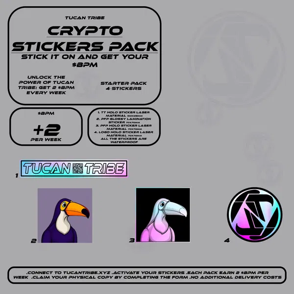 An image of Tucan Tribe Crypto Stickers  #95