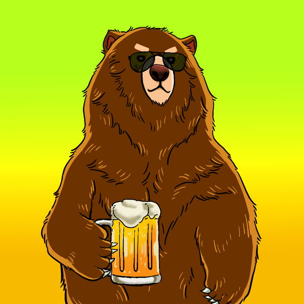 An image of (#009) Beary the Drinker