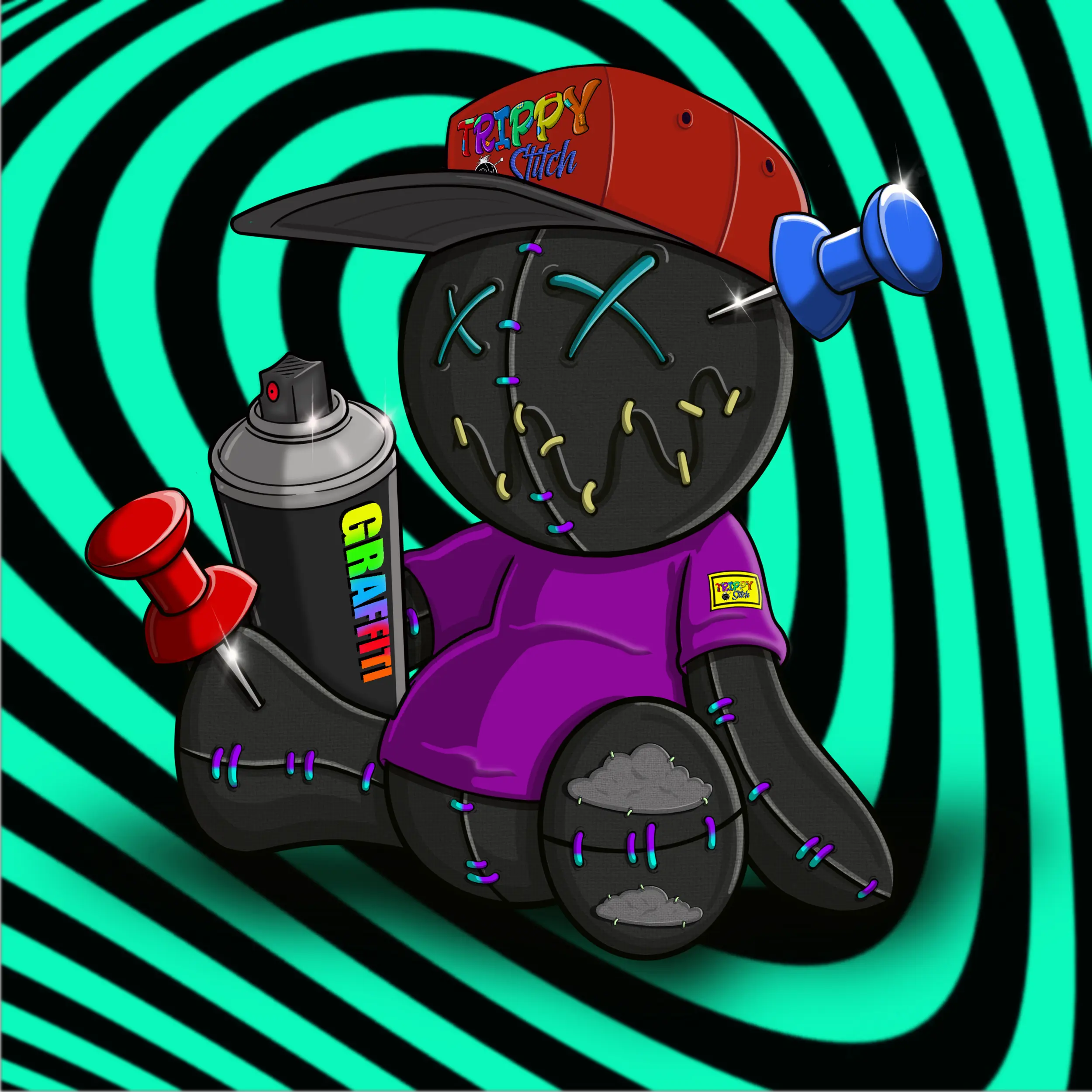 Trippy Stitch #948 NFT on Algorand