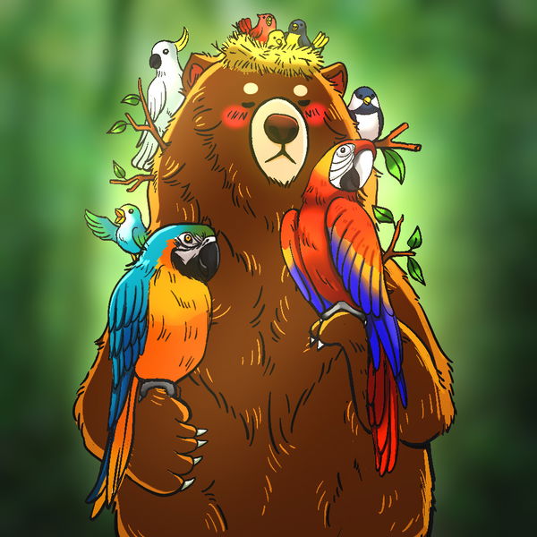 An image of (#028) Beary the Bird Tamer